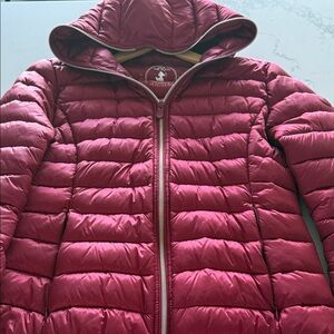 Save the duck Deep red Puffer